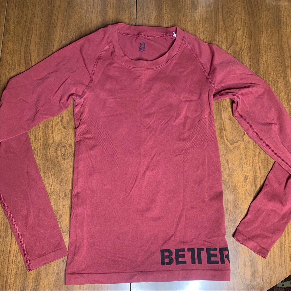 Better Bodies Long Sleeve Red Top